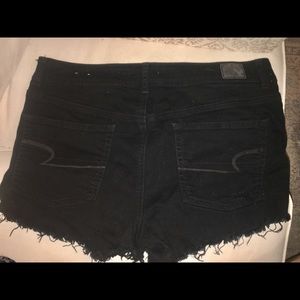 American Eagle AE high waist black shorts 14